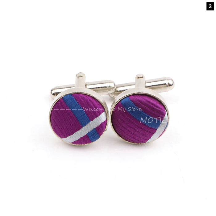 Purple Cufflinks For Men Weddings And Daily Wear