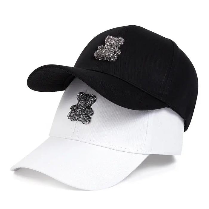 Adjustable 3D Teddy Bear Baseball Cap / Hat For Outdoor Wear