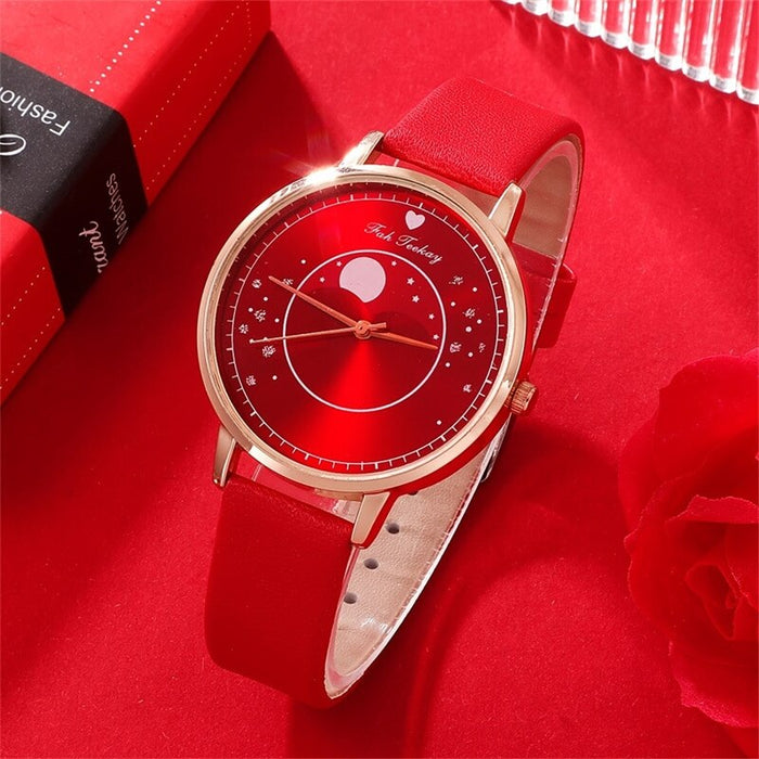 5pcs Set Women Fashion Quartz Watch Female Clock Luxury