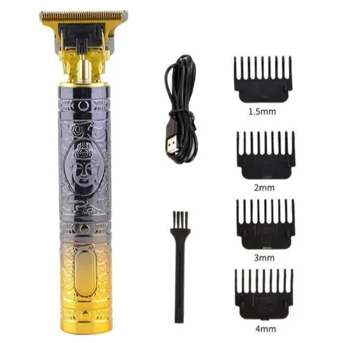 Electric Haircutter for Men Golden Buddha USB Electric Hair Clipper Electric Faders Barber Shaved Head Shaver Multifunctional