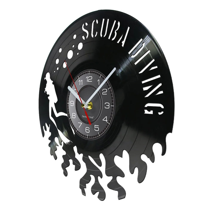 Underwater Scuba Diving Wall Clock