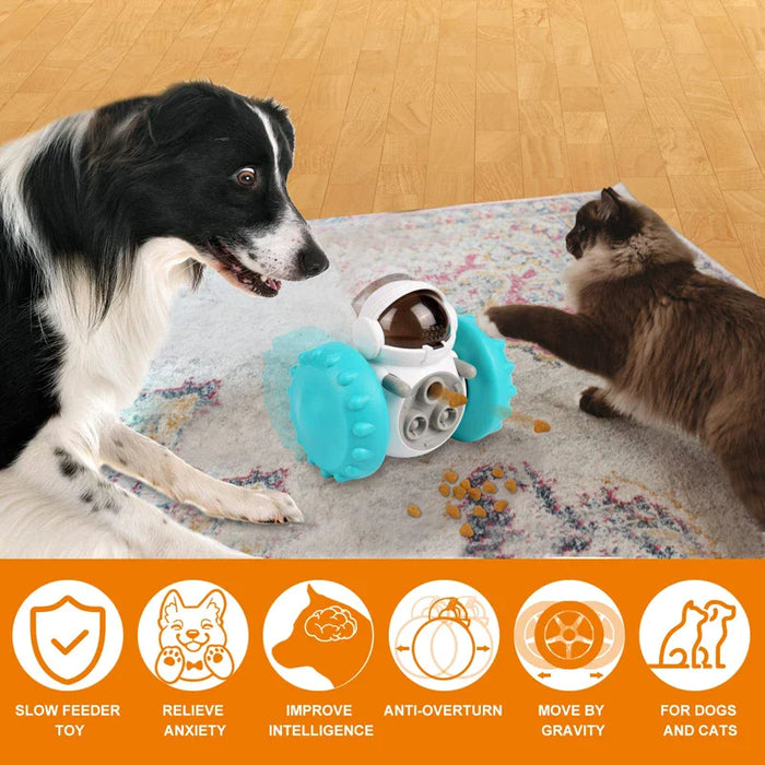 Robot Dog Toy Interactive Pet Food Dispenser