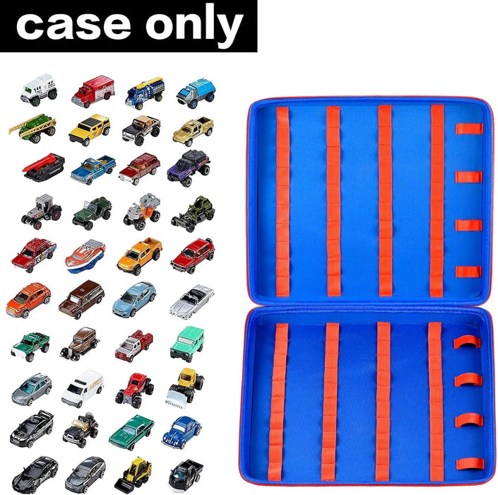 Car Toy Storage Case For Wheels Matchbox Cars Holds 88 Vehicles