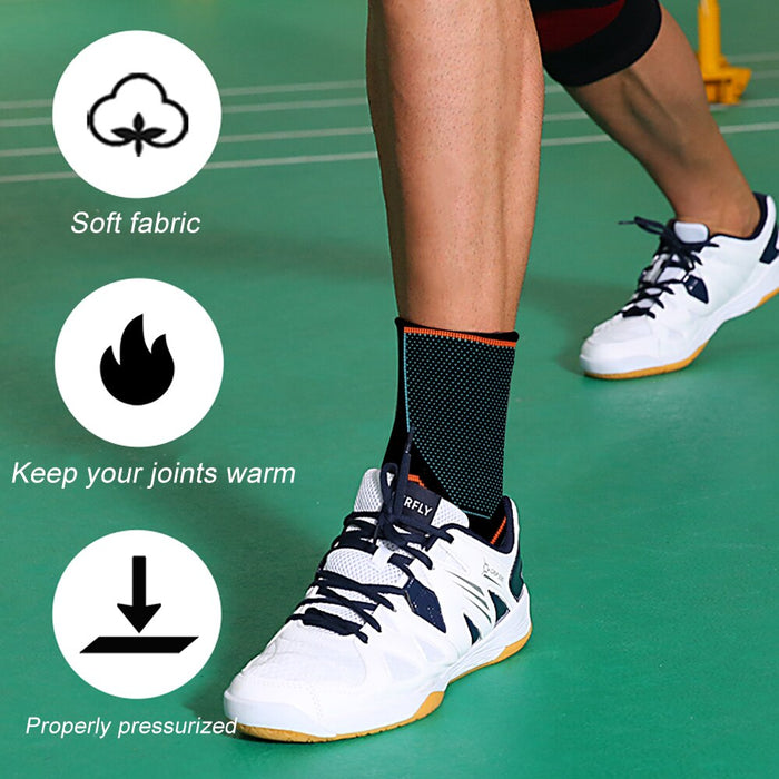 Elastic Knitted Ankle Brace Sleeves For Cycling Yoga Basketball Volleyball