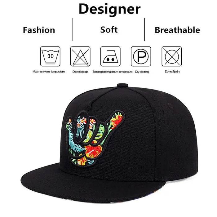 Adjustable Colourful Embroidered Baseball Cap / Hat