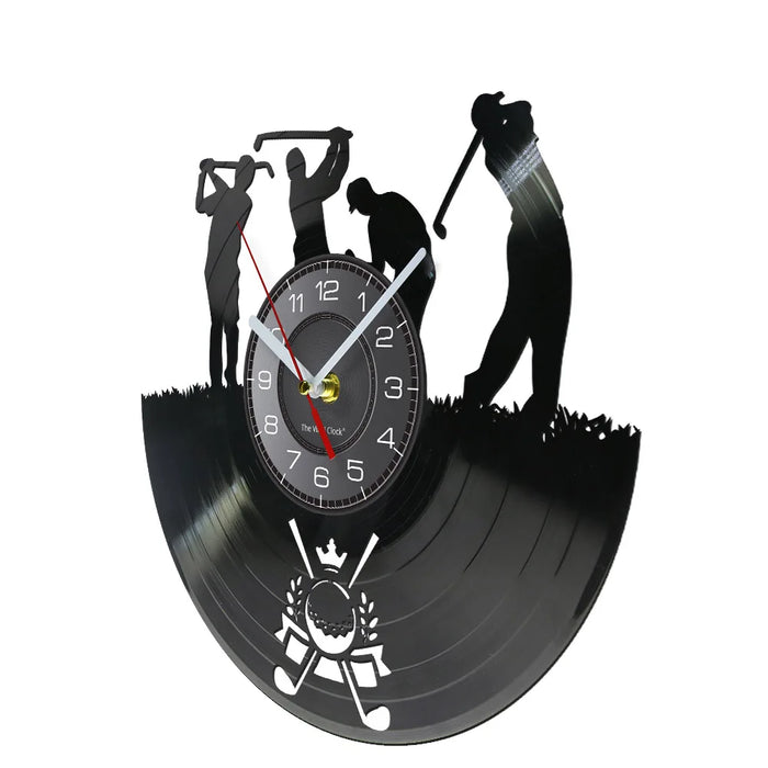 Vinyl Record Golf Wall Clock