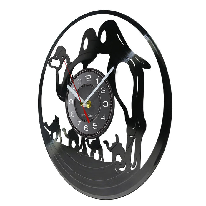 Desert Animals Vinyl Record Wall Clock