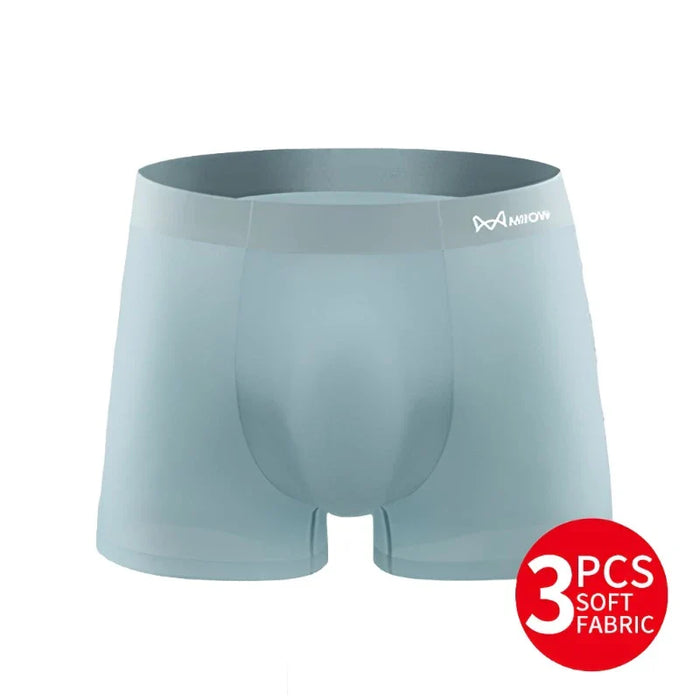 3 Piece Ultra Thin Breathable Mens Boxers With Big Pouch