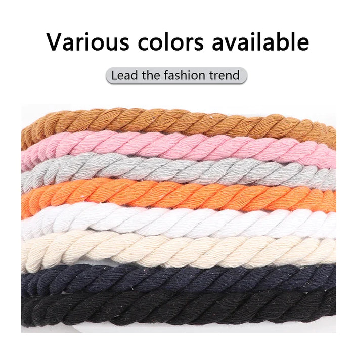 Colourful 1Cm Thicker Cotton Running Sneakers Shoe Laces 1Pair 100/120/140Cm Length