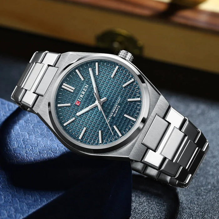 Casual Minimalista Quartz Men'S Watches Fashion Business Stainless Steel Band Wristwatches Male Clock