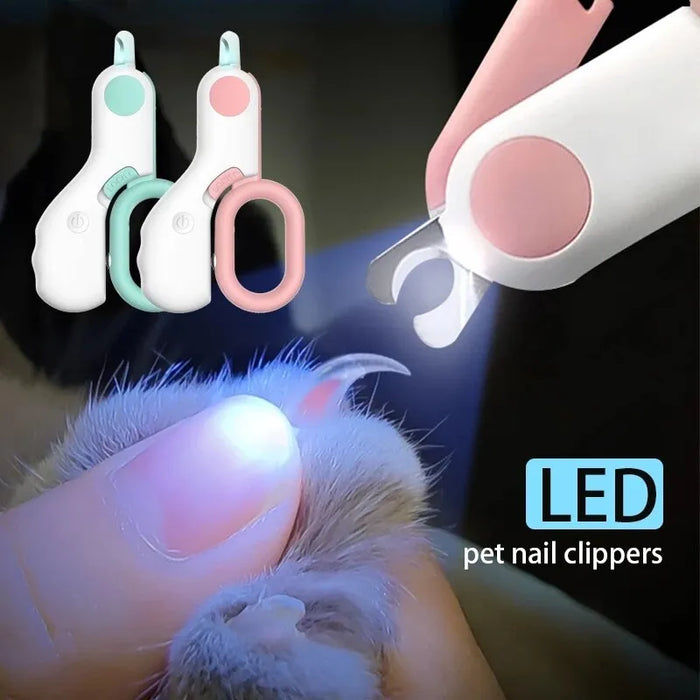 Led Pet Nail Clipper With Safety Lock