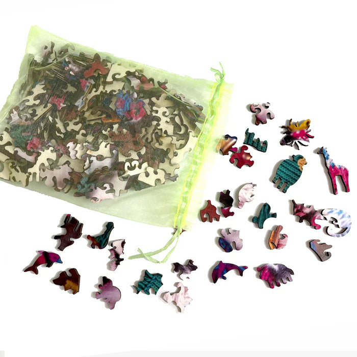 Colourful Hummingbird And Alien Jigsaw Puzzle