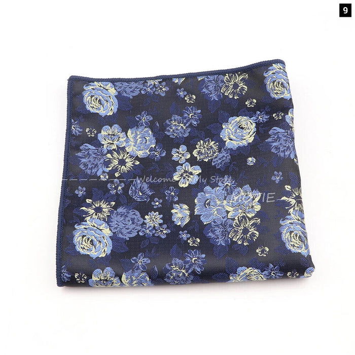 Blue Paisley Pocket Square For Daily Wear And Business Parties