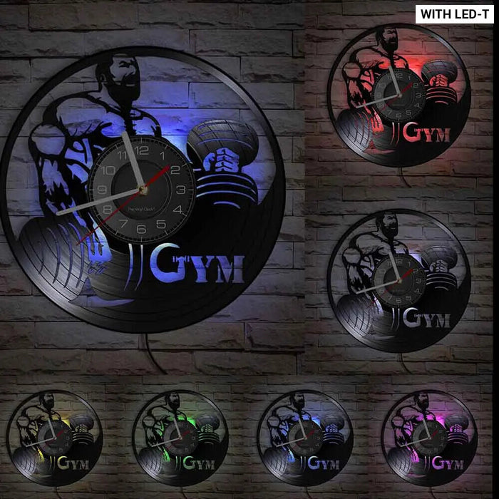 Silent Fitness Gym Wall Clock