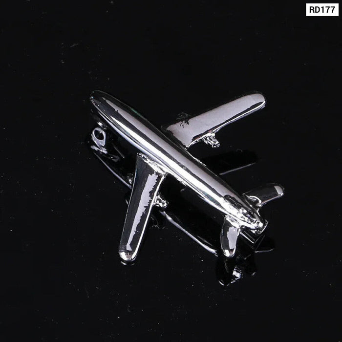 Airplane Lapel Pin Metal Aircraft Badge For Clothing And Accessories