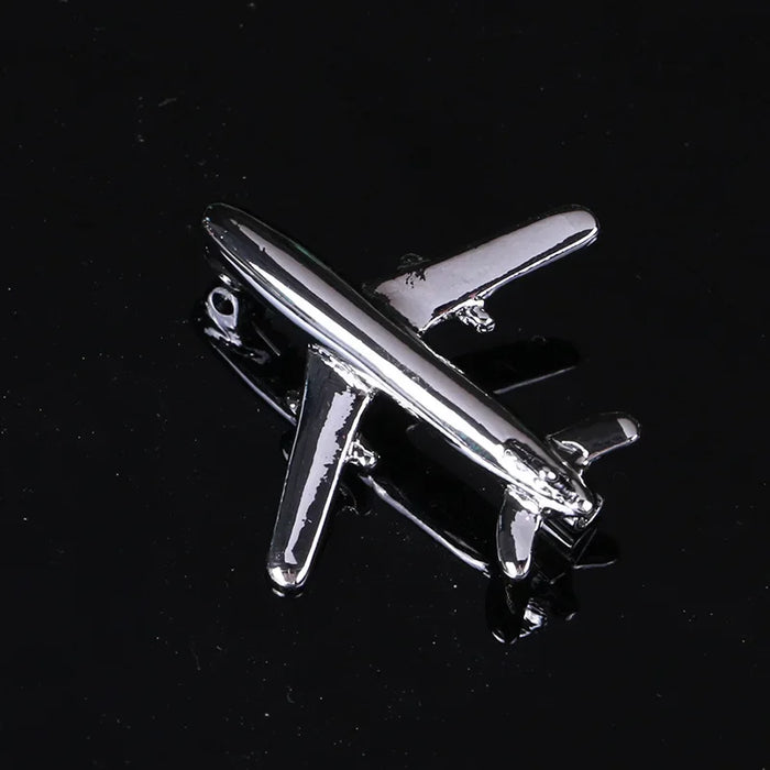 Airplane Lapel Pin Metal Aircraft Badge For Clothing And Accessories