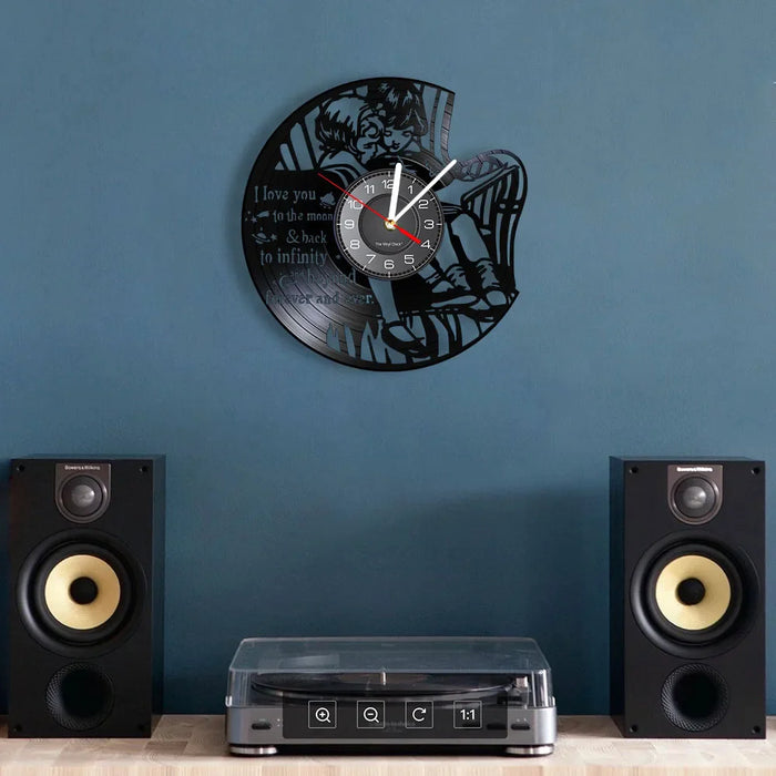 Inspiring I Love You To Infinity Vinyl Clock