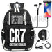 Unisex Cr7 Football Casual Daypack School Bag