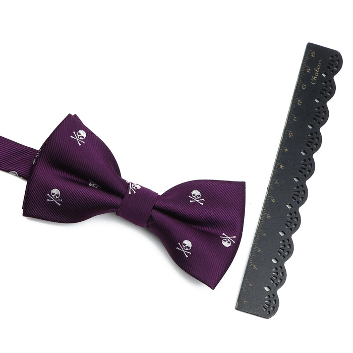 Skull Bowtie For Men Weddings And Cosplay