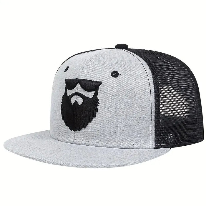 Adjustable Beard Embroidery Baseball Cap / Hat