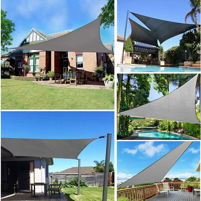 420d Waterproof Shade Sail Square Rectangle Sunshade Garden