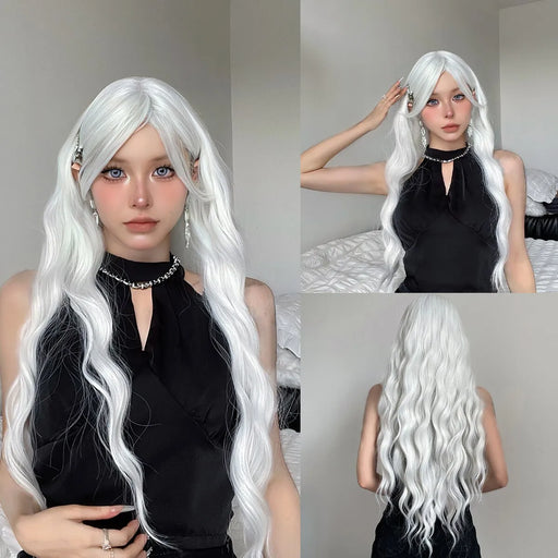 Water Wave Wig With Bangs For Women Cosplay And Party Ready