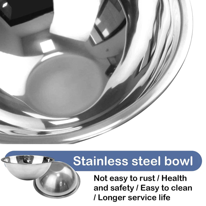 Stainless Steel Double Dog Bowl Anti Skid No Spill