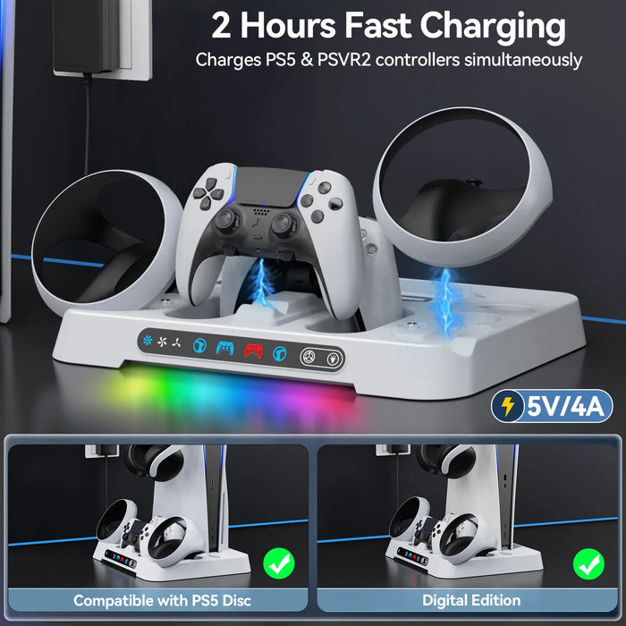 Ps5 Controller Charging Station Cooling Fan