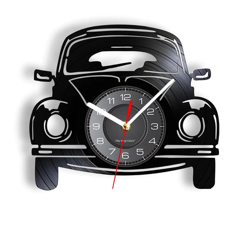 Vintage Car Vinyl Record Wall Clock