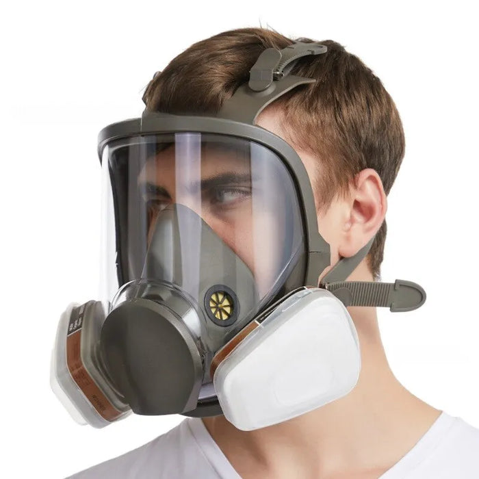 Full Face Anti Fog Gas Mask For Industrial Painting And Safety