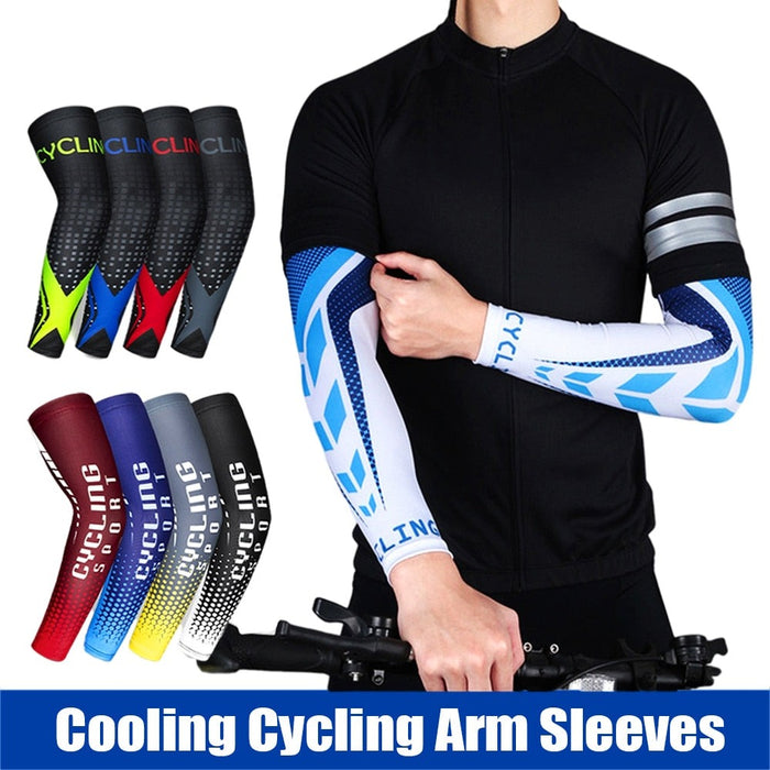 1 Pair Anti-UV Protection Elastic Arm Sleeves For Driving Running Basketball