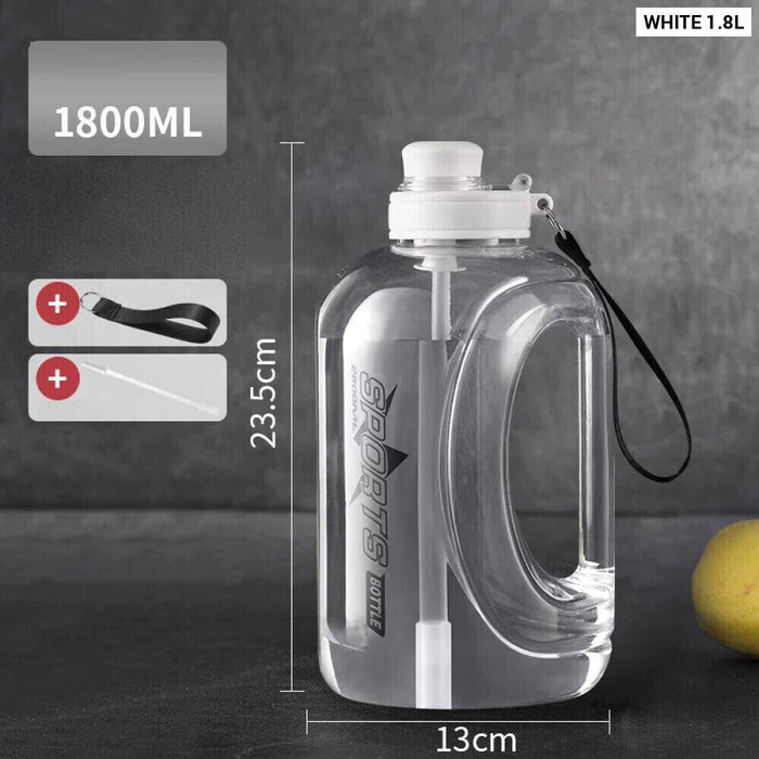 Travel Friendly Big Water Bottle With Straw