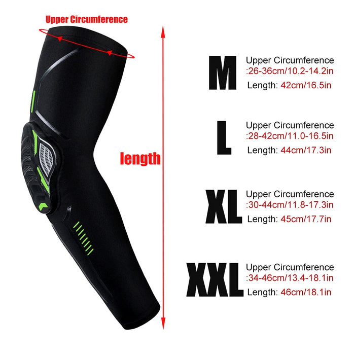 1 Piece Breathable Crashproof Arm Compression Sleeve for Cycling Running