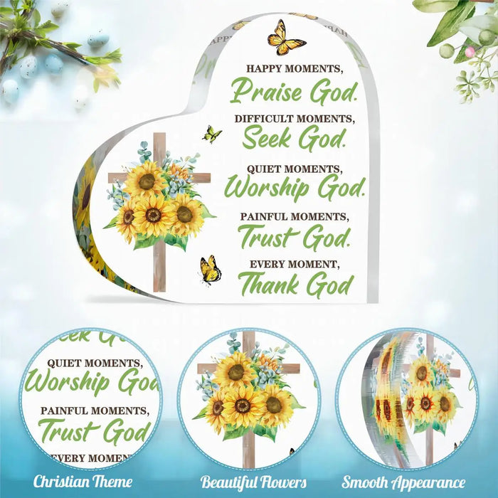 Acrylic Biblical Gifts For Women Verse Decor & Desk Accessories