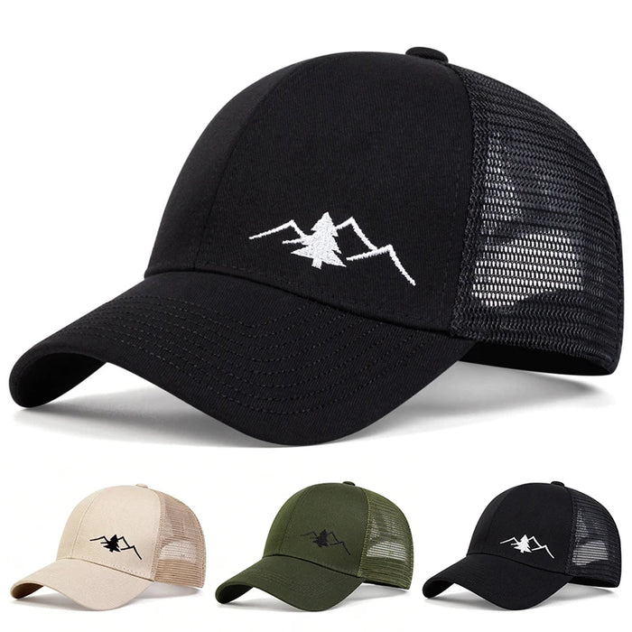 Breathable Mountain Baseball Cap / Hats For Outdoor Wear