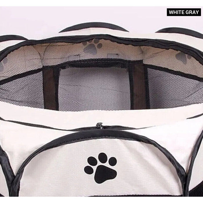 Foldable Pet Tent Kennel For Large Dogs And Cats