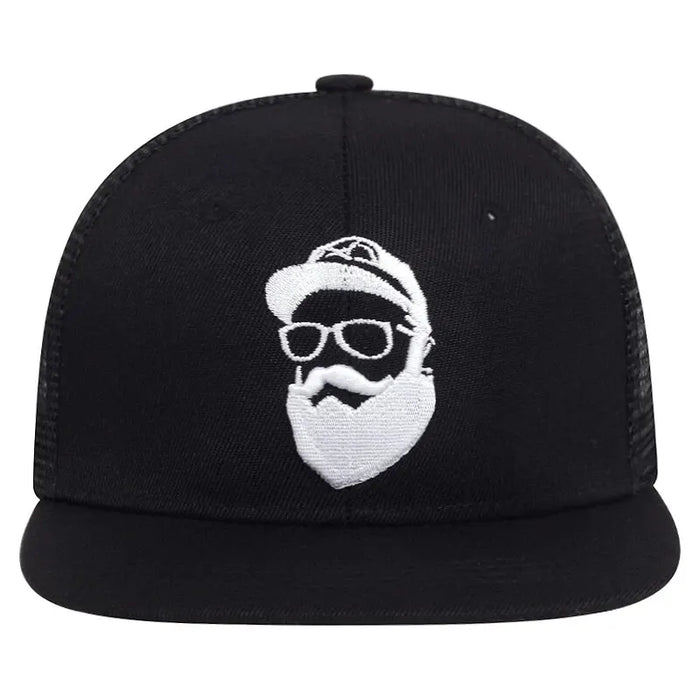 Adjustable Beard Embroidery Baseball Cap / Hat