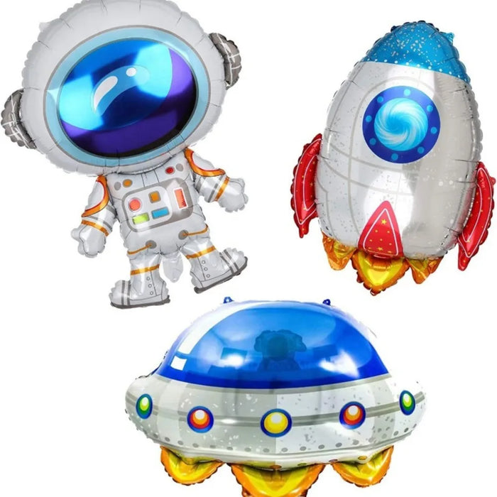 86Pcs Space Themed Aluminum Film Balloon 10" Birthday Decoration Baby Bath Birthday Parties Home Decoration Supplies