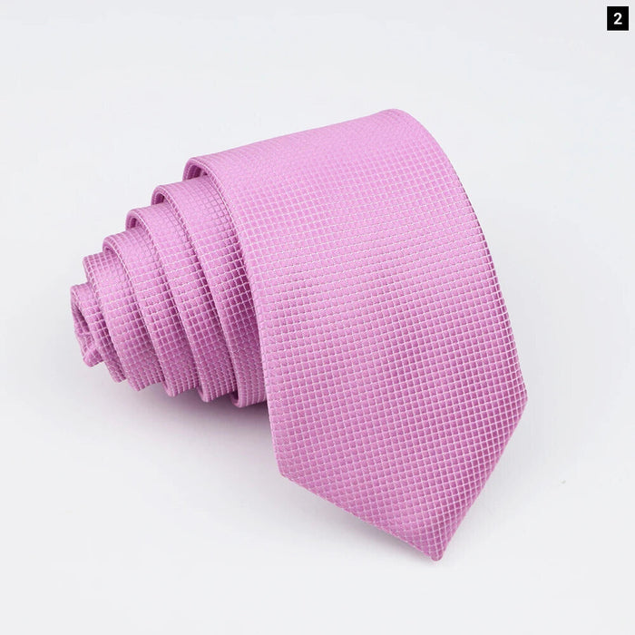 Classic Slimplaid Neck Ties For Men Business And Wedding Essential