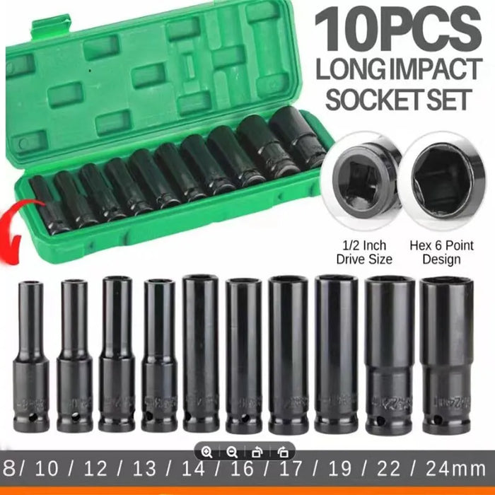 10 Pieces Extended Socket Head Set