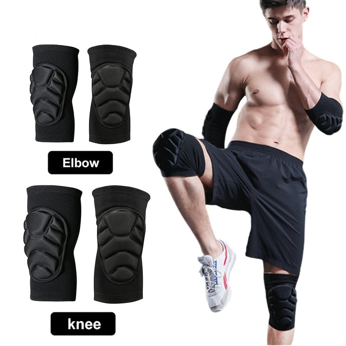 1 Pair Thickening Elastic Knee Elbow Pads For Men Women Volleyball Dancing Yoga