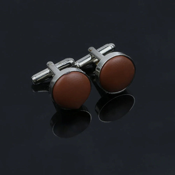 Solid Colour Cufflinks Mens Wedding Accessory