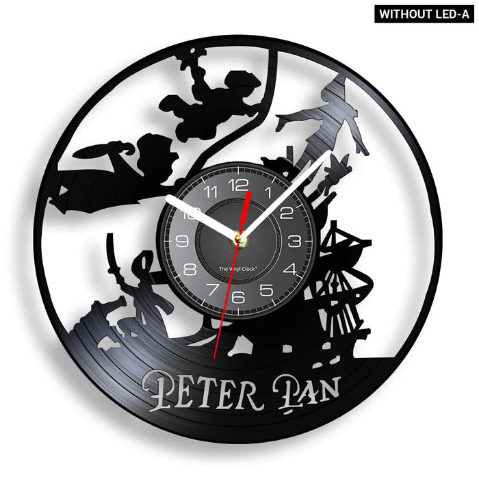 Neverland Vinyl Record Clock