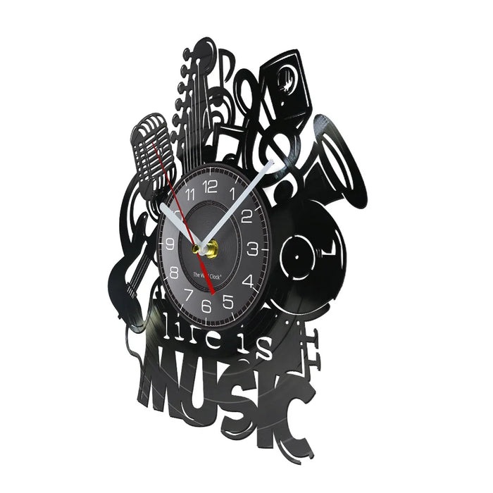 Vinyl Record Music Wall Clock