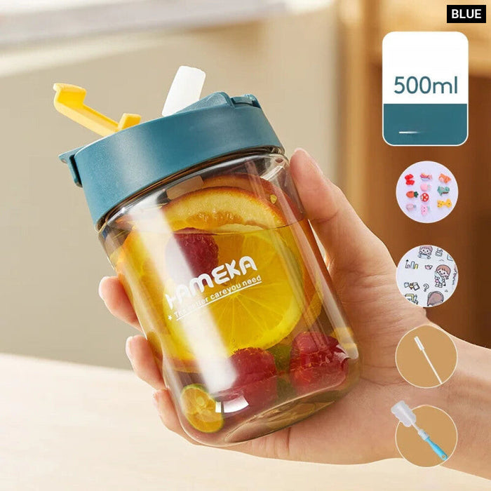 500ml Leakproof Coffee Cup With Straws