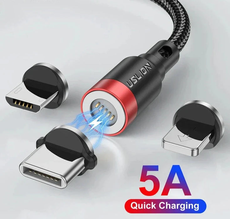 5A Magnetic Fast Charge Cable For Iphone Samsung