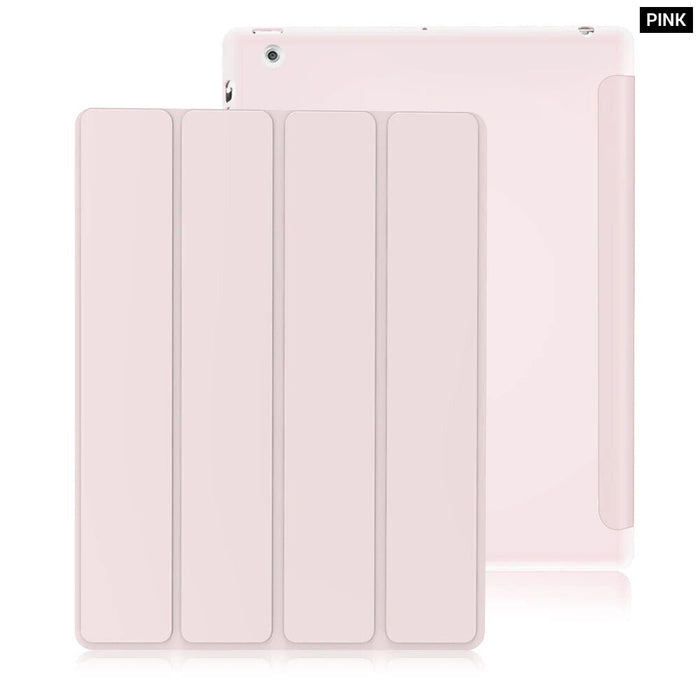 Ipad 2 3 4 Full Pu Leather Smart Case Protective Cover