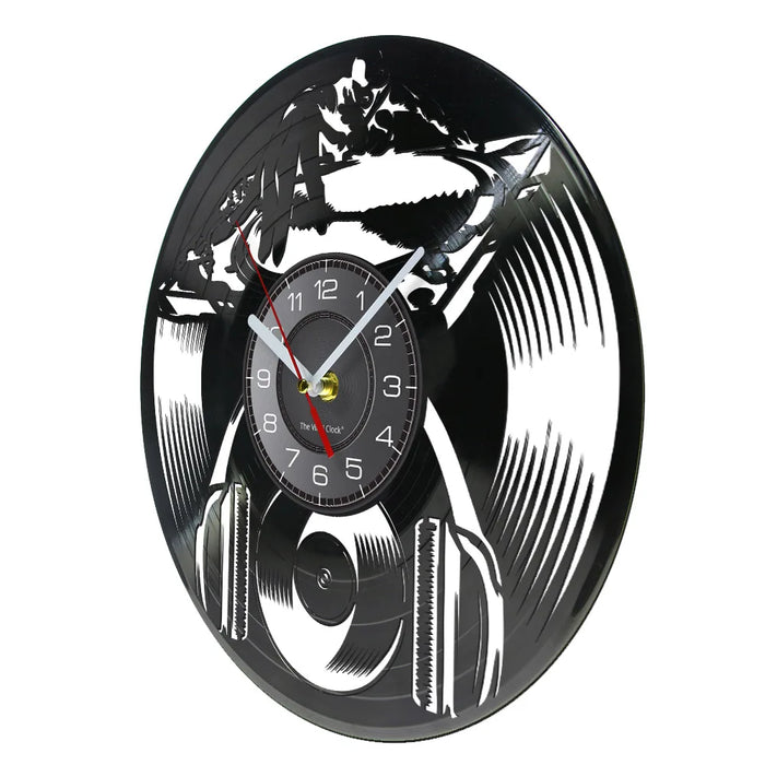 Retro Dj Vinyl Record Wall Clock For Music Lovers