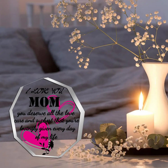 Custom Mom Acrylic Tabletop Plaque Ideal Gift For Special Occasions