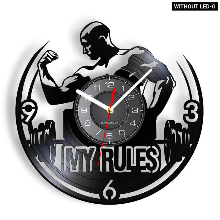 Silent Fitness Gym Wall Clock